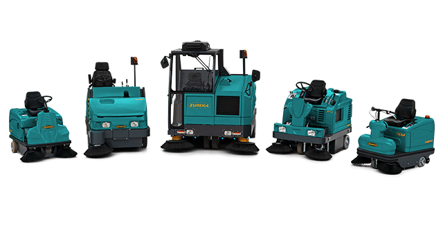 range of ride-on sweepers