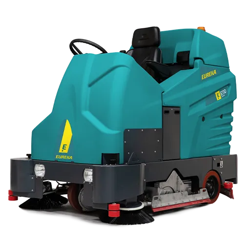 E110-R kombinierte Kehr- und Scheuersaugmaschine für große Flächen.