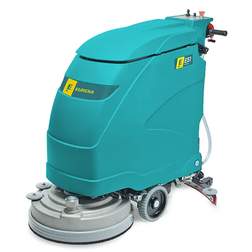 E51 - Industrielle Scheuersaugmaschine mit einer Scheibenbürste