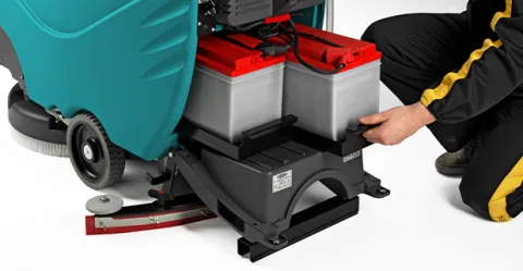 Lavasciuga industriale E55 con batterie estraibili