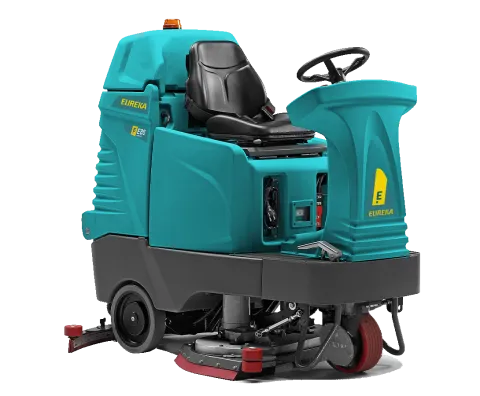 Ride-on industrial scrubber dryer E85 with low noise level