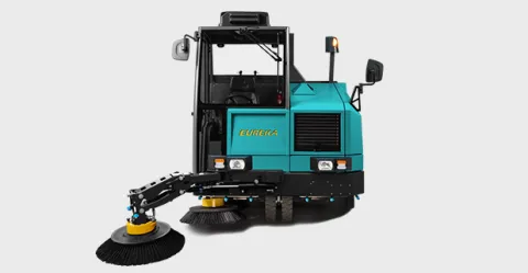 Spazzatrice industriale Bull 200 con spazzola mobile estensibile