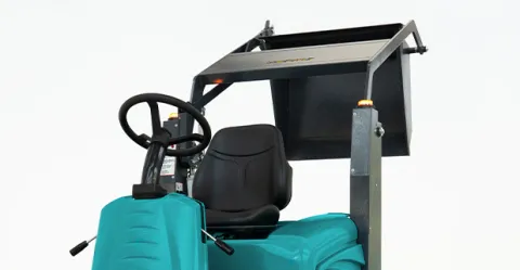 Kehrmaschine mit Überkopfentleerung