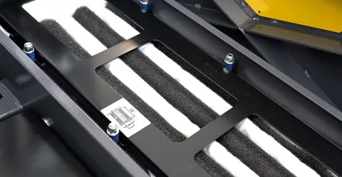 Filtersystem der Kehrmaschine Rider Lift