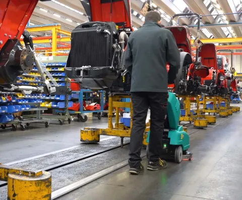 Autolaveuse professionnelle E36 pour le nettoyage du département de production