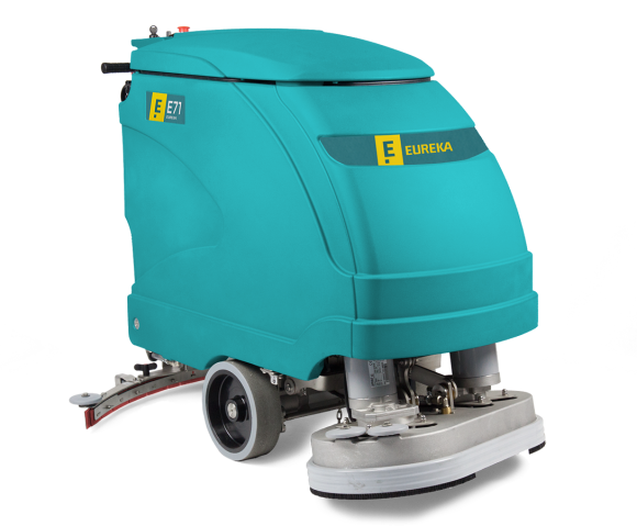 Industrielle Bodenreinigungsmaschine E71 mit Bedienung zu Fuß