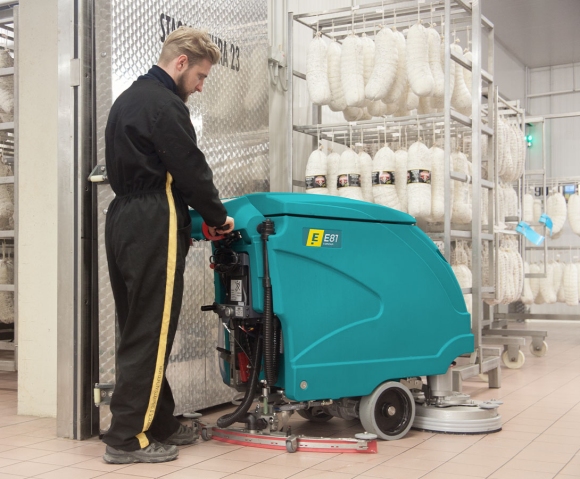 Industrielle Bodenreinigungsmaschine E81 für die Reinigung von Lebensmittellaboren