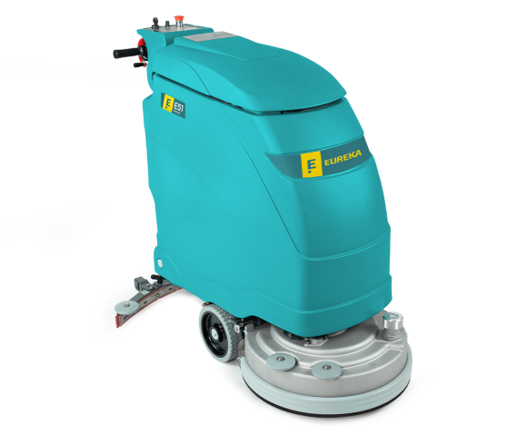 Battery-powered professional floor scrubber E51